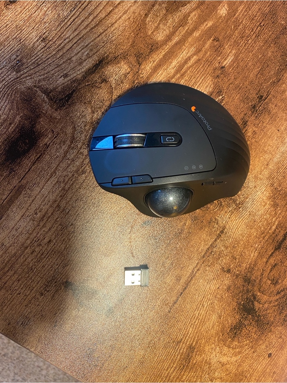 Link Black Wireless Trackball Mouse with USB Receiver